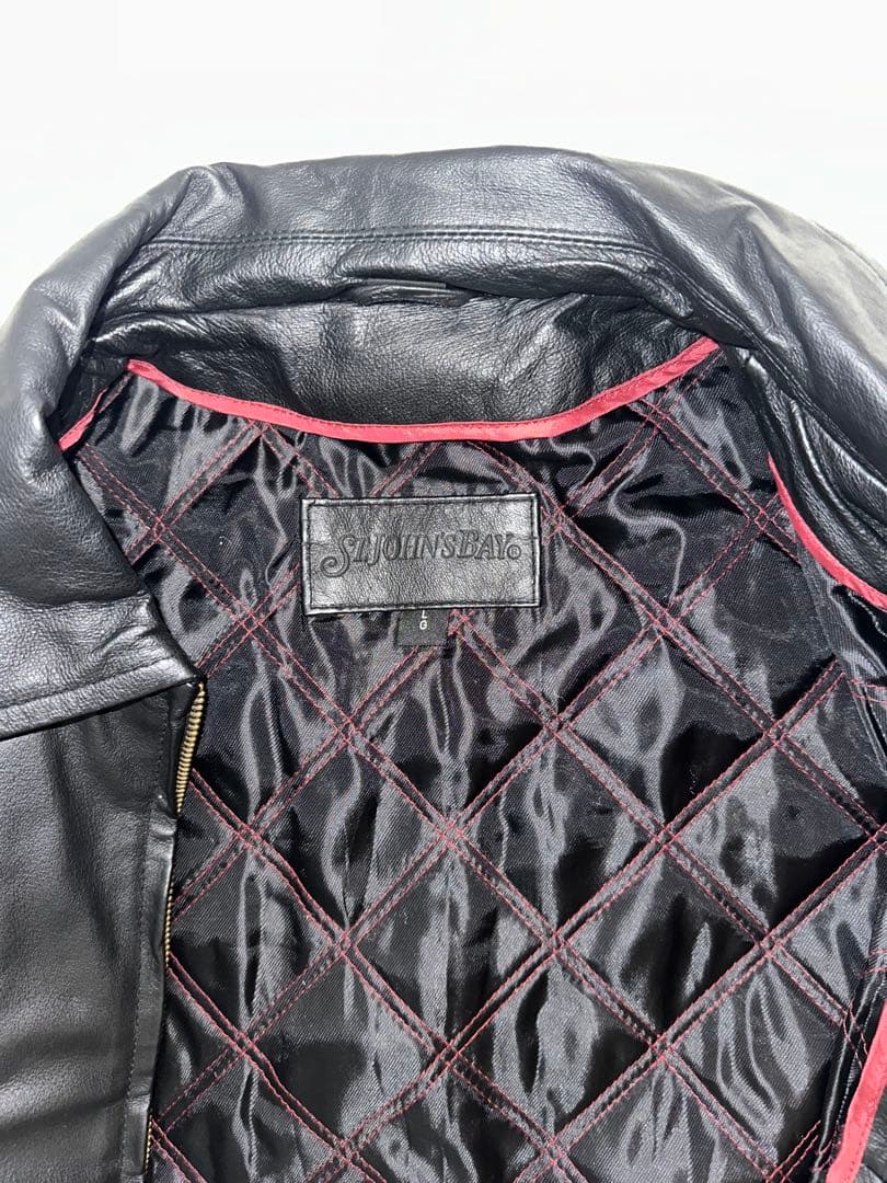【早期売り切り】 St.John's Bay 本革　ブラックレザージャケット