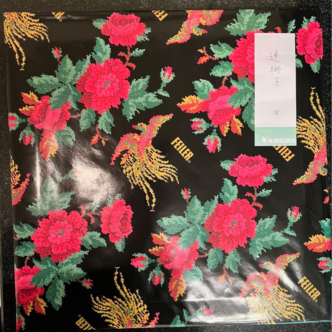 【新品】FEILLER フェイラー タオルハンカチ 歌舞伎 連獅子　映画　国宝