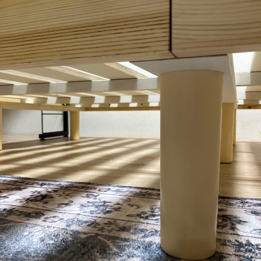 ニトリ　すのこ　ダブルベッド