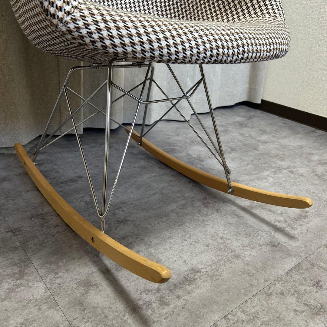 極美品 イームズ アームシェルチェア ロッキング リプロダクト ファブリック