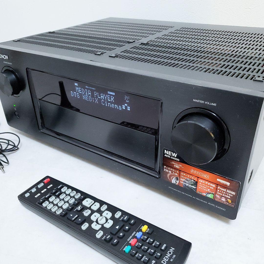 未使用級✨️DENON AVR-X4000 ミドルクラスAVアンプ