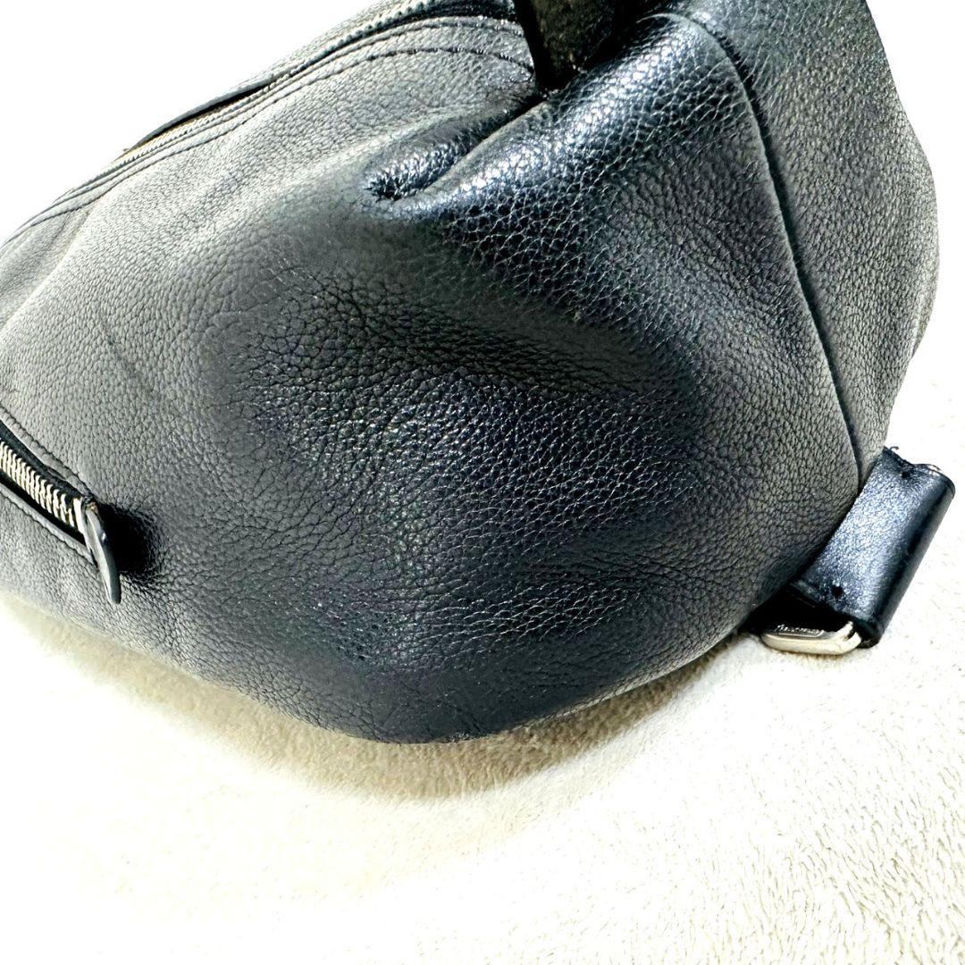 コーチ ボディバッグ トンプソン スリングバッグ ショルダーバッグ レザー 黒