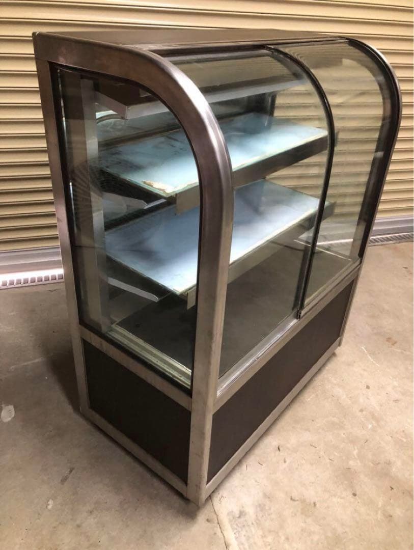 業務用　ケーキ冷蔵ショーケース　冷蔵ショーケース　大穂製作所　前面スライド扉