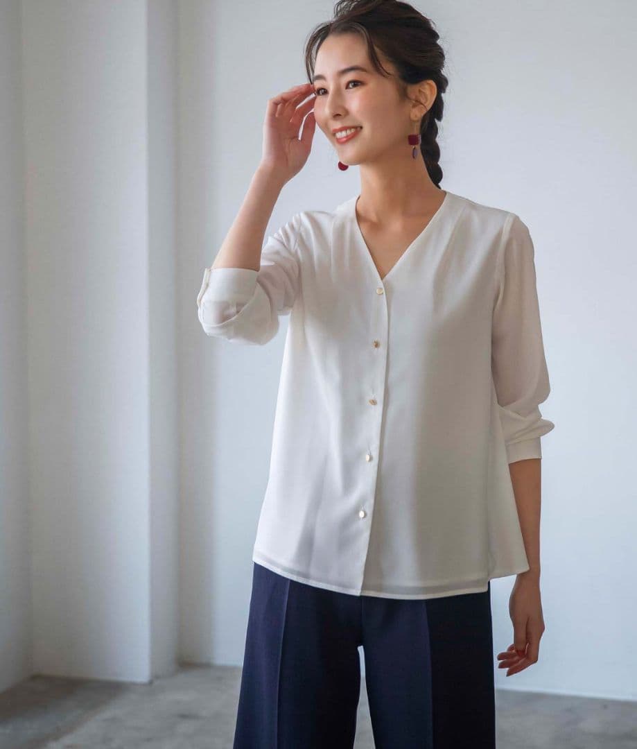 【着回し４点セット】ジャケット+ブラウス+ワンピース+パンツ スーツセット