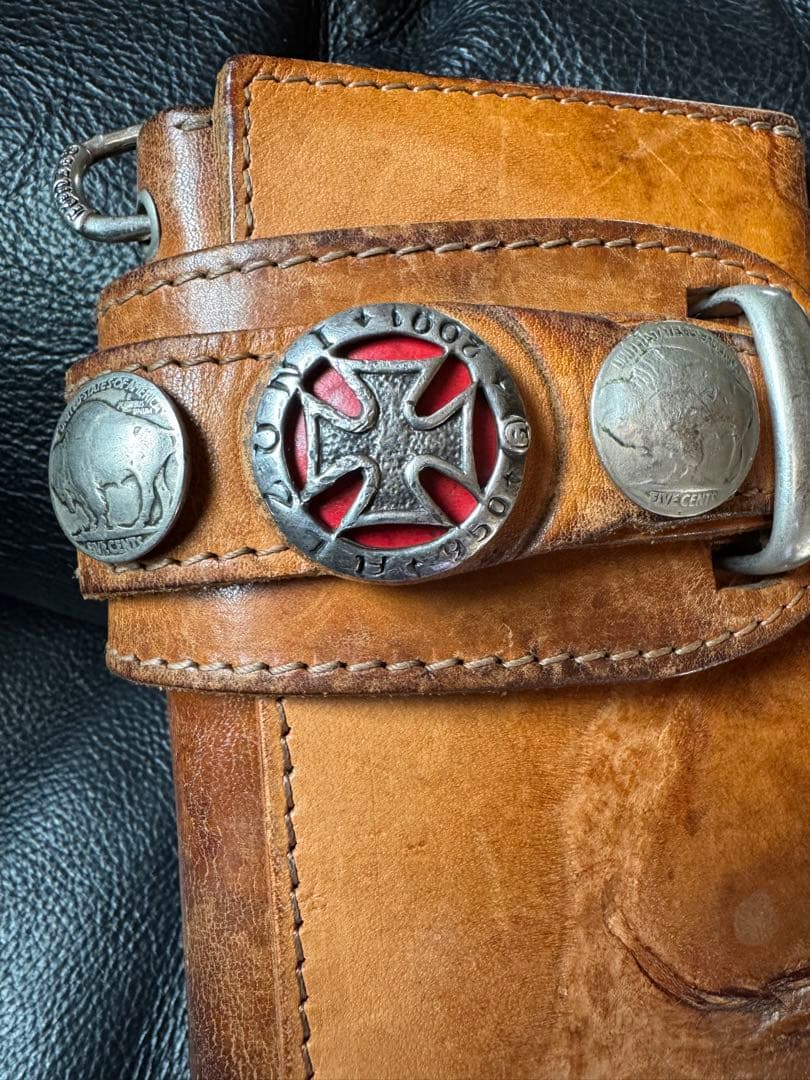 ｇ*ｉ様 アルズニ　長財布　希少焼印入りライダース