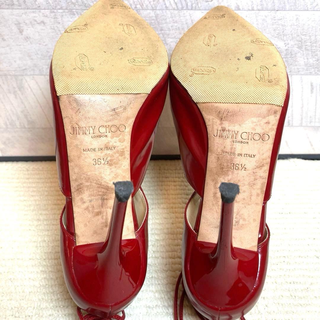JIMMY CHOO ジミーチュウ　レースアップ　ピンヒール　ポインテッドトゥー