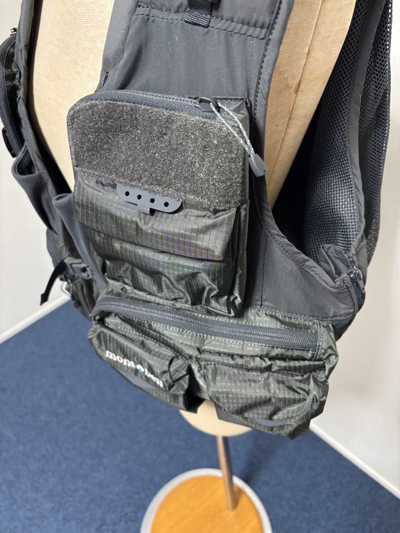 mont-bell フィッシングベスト ブラック