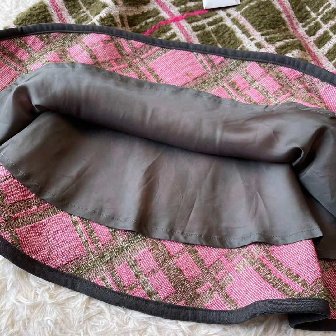 極美品 M'S GRACY 2020年 イタリア製生地 スカート グリーン 38