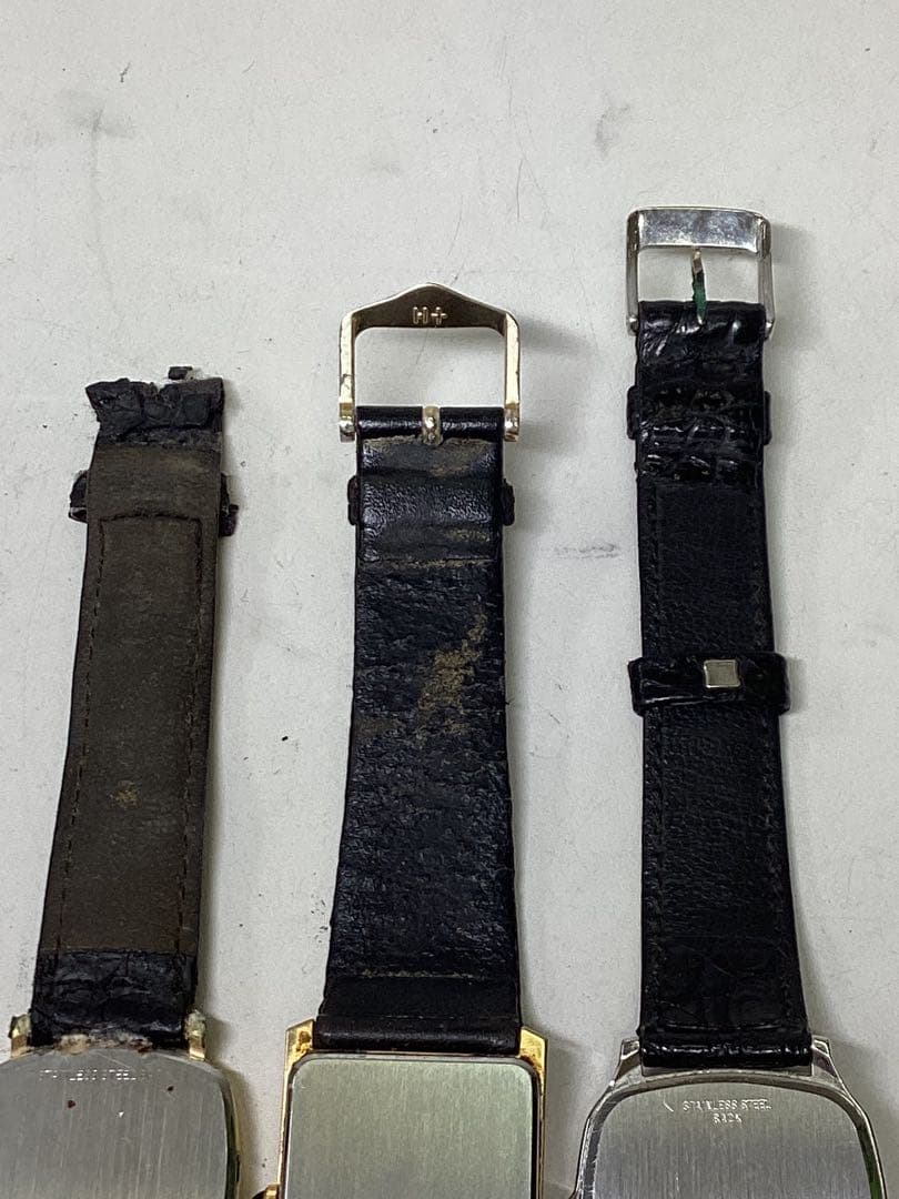 G*i様 ジャンク　LONGINES、SEIKO クォーツ 時計 金色 スクエア