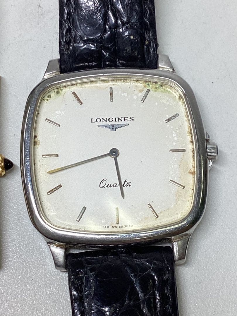 G*i様 ジャンク　LONGINES、SEIKO クォーツ 時計 金色 スクエア