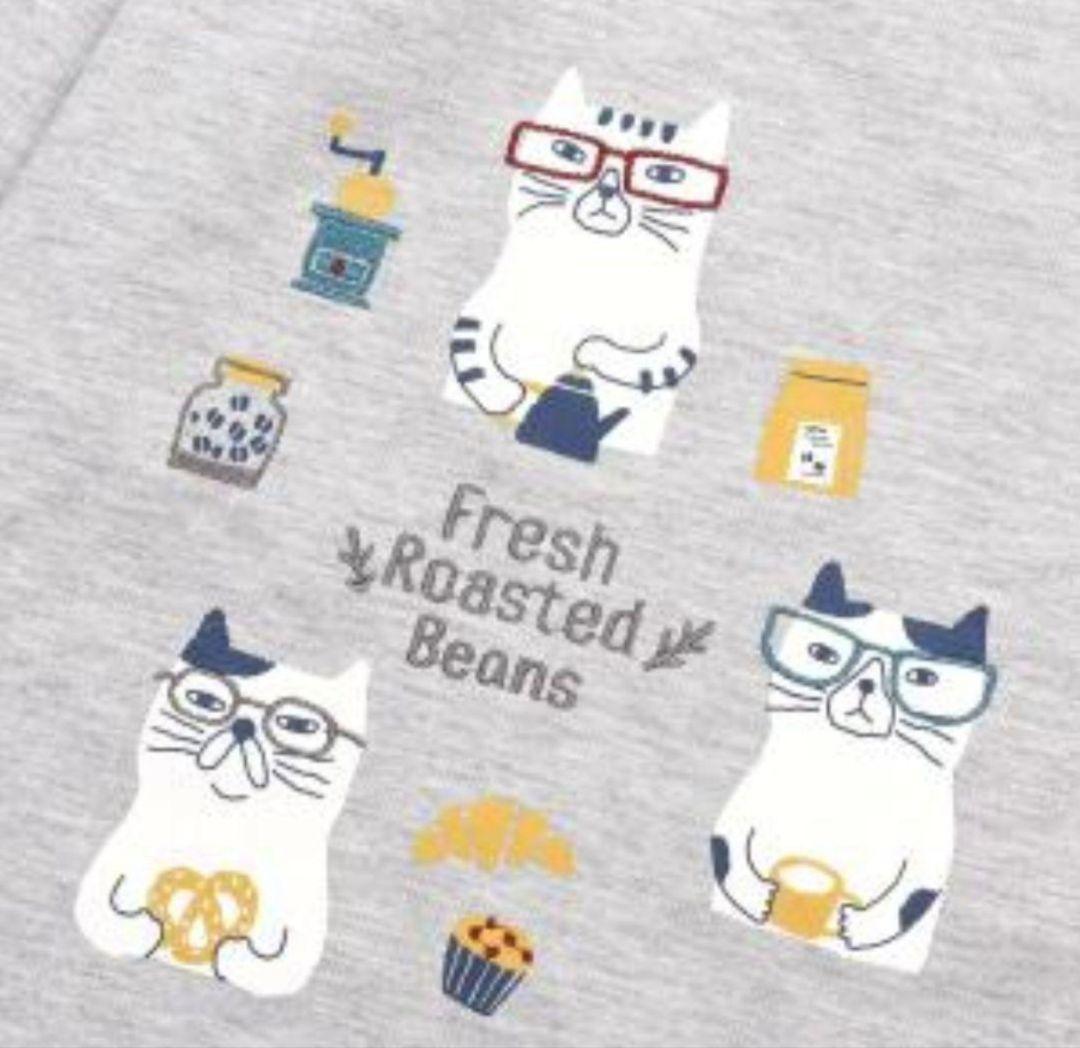 クスグル　猫　ねこ　ネコ　上下パジャマ　長袖　かわいい　トレーナー　ネコまるけ