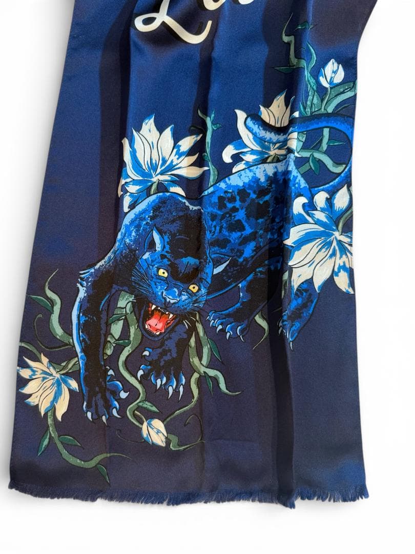 【美品】ルイヴィトン キムジョーンズ シルクスカーフ 箱付 メンズ 2016SS