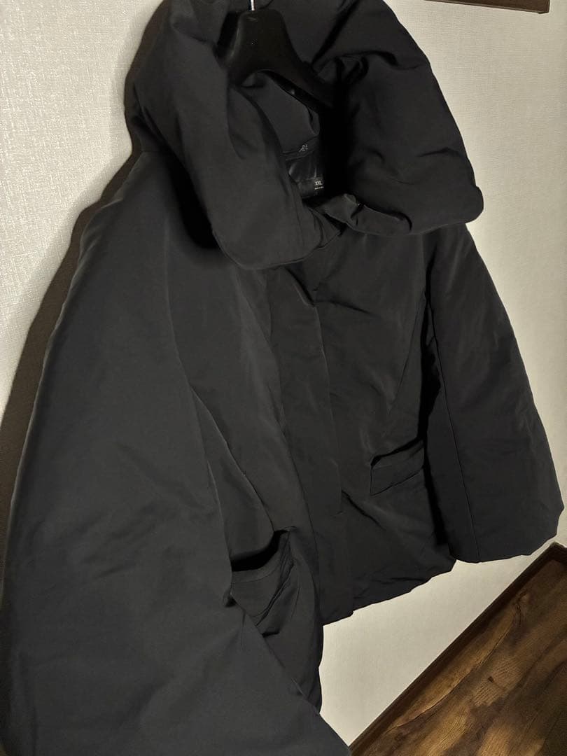 【人気】UNIQLO +J ハイブリッドダウンジャケット ブラック XXLサイズ