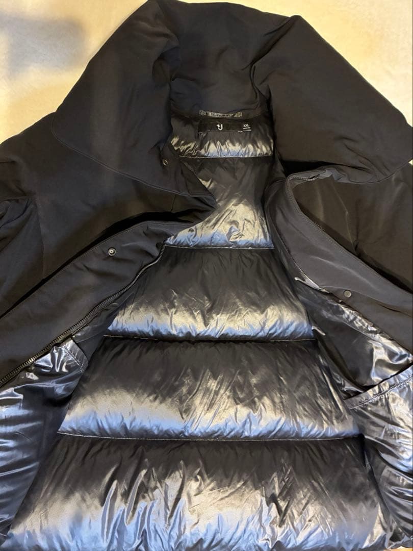 【人気】UNIQLO +J ハイブリッドダウンジャケット ブラック XXLサイズ