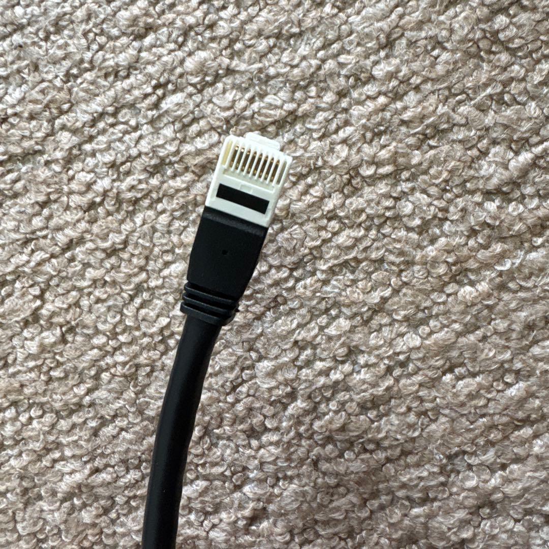 LANケーブル RJ45 コネクタ 黒