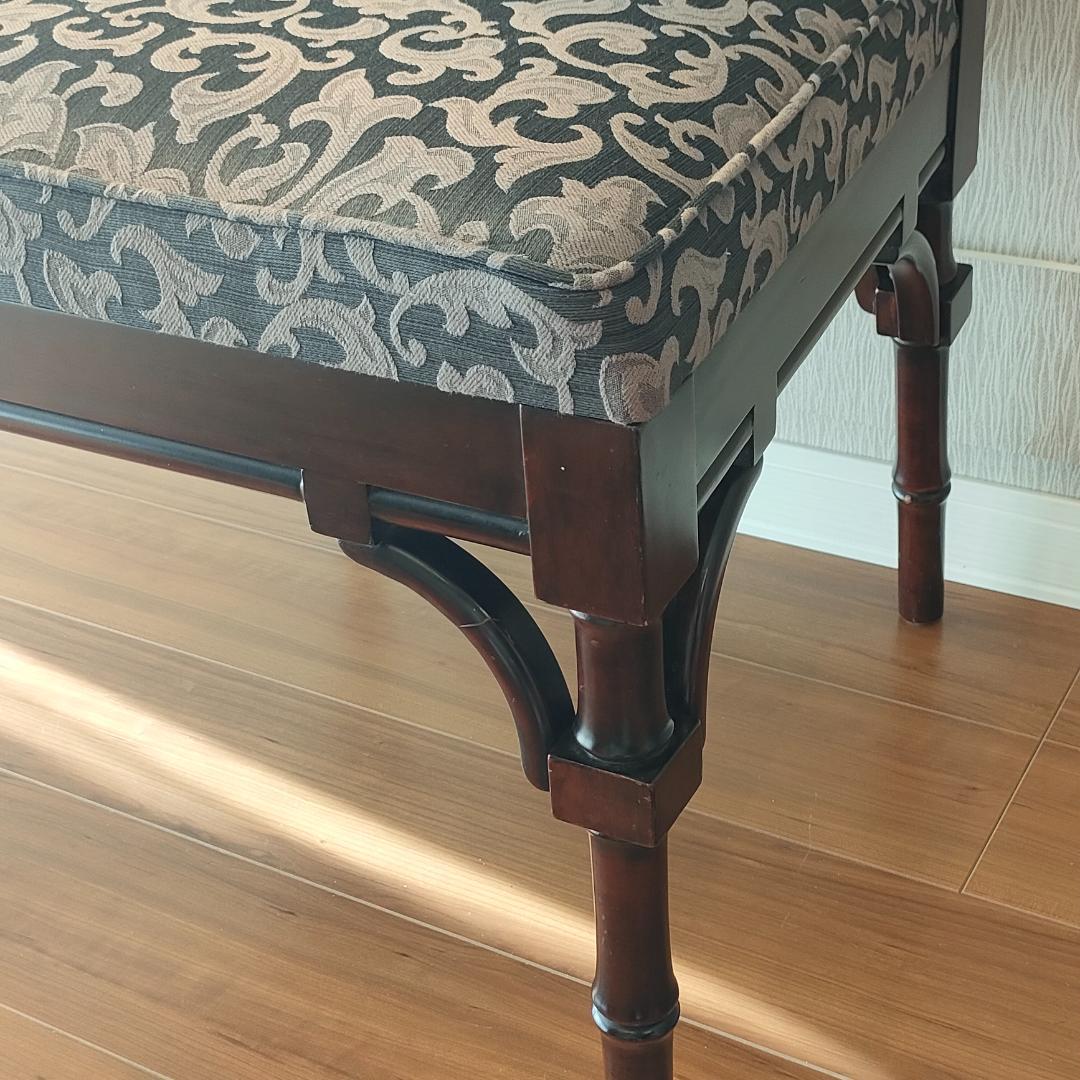 シノワズリ　ヴィンテージチェア　透かし彫り　リビングチェア②