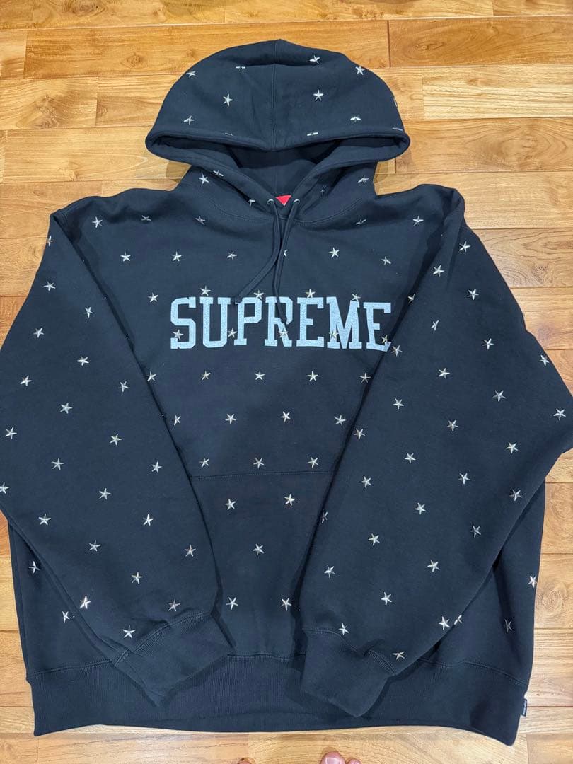 トップス SUPREME Stars Studded Hooded Sweatshirt