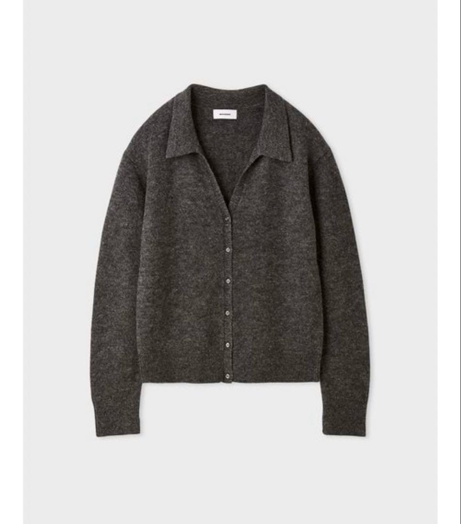 MIESROHE アルパカ混シャツニットカーデ