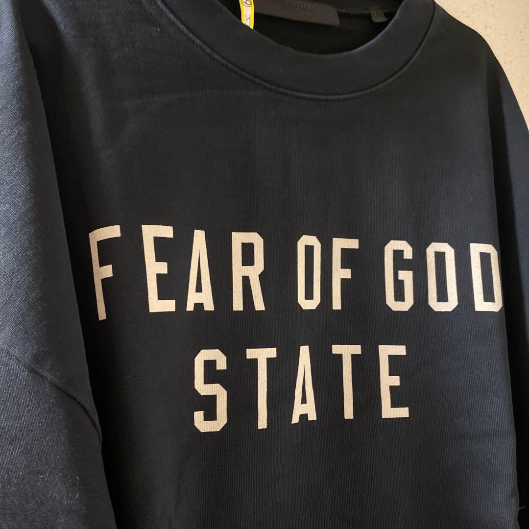 FEAR OF GOD ESSENTIALS ロンT長袖TスウェットM LXL黒