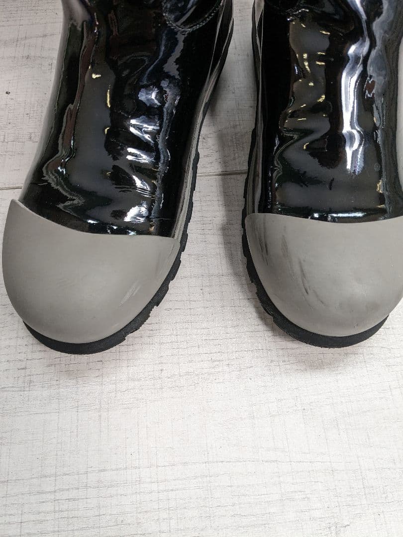 【箱付】MIUMIU　ミュウミュウ　レインブーツ　ブラック　黒