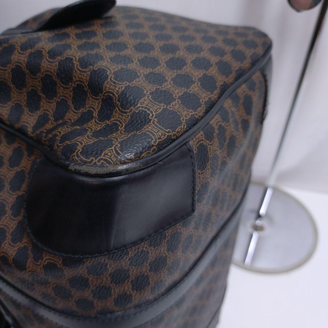 CELINE/セリーヌ　マカダム　PVC ミニボストン　ブラック　美品