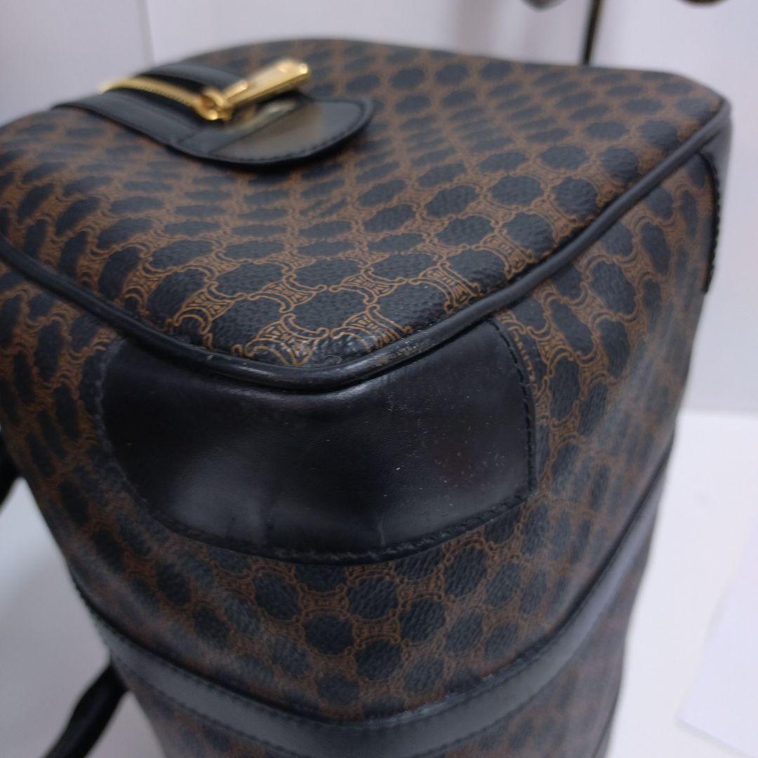 CELINE/セリーヌ　マカダム　PVC ミニボストン　ブラック　美品