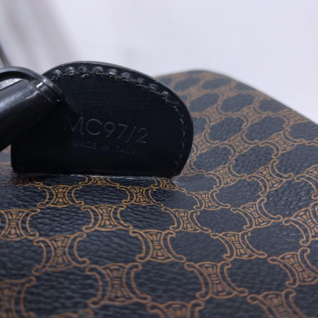 CELINE/セリーヌ　マカダム　PVC ミニボストン　ブラック　美品