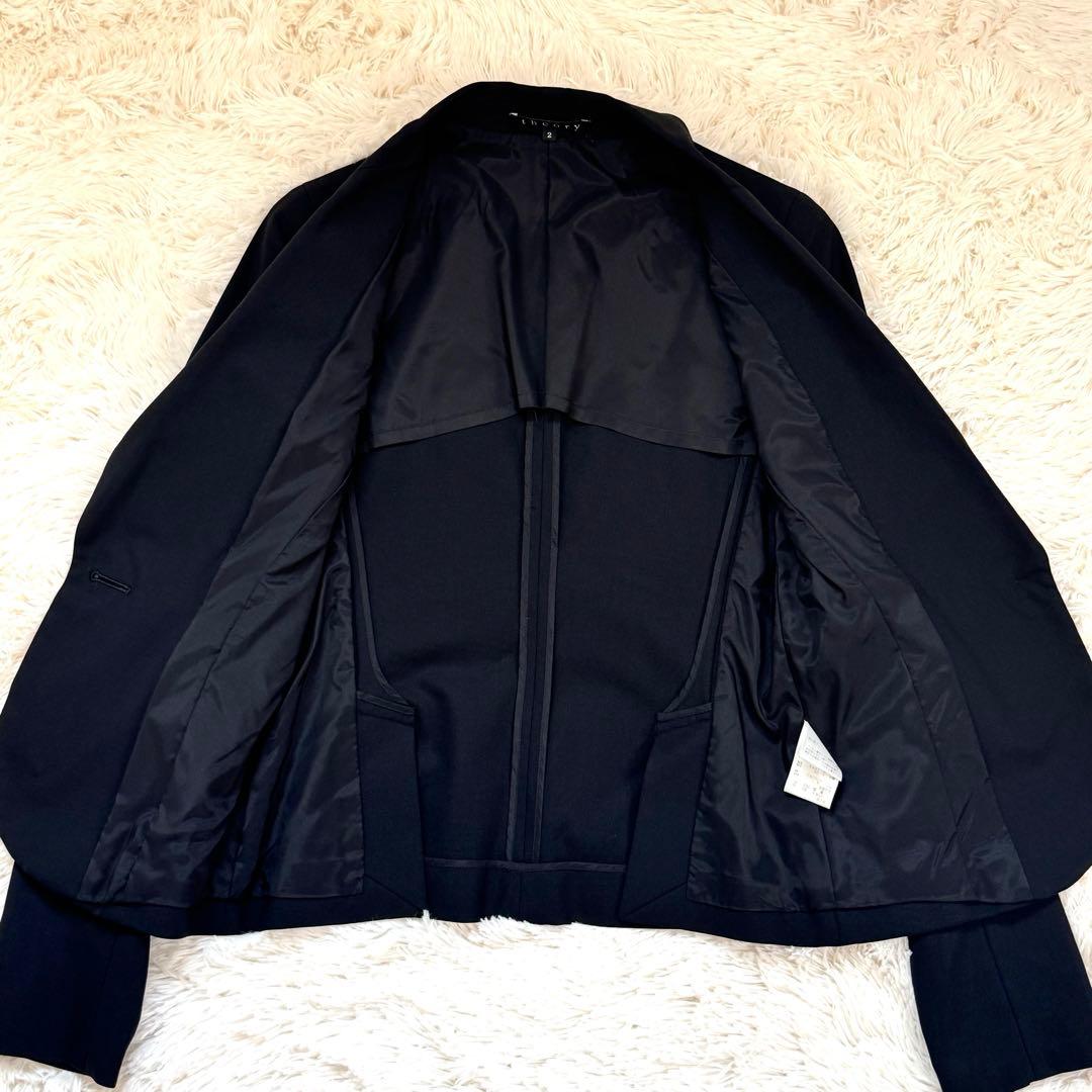 theory セオリー　セットアップ ストレッチ スーツ 黒 M フレア 春夏