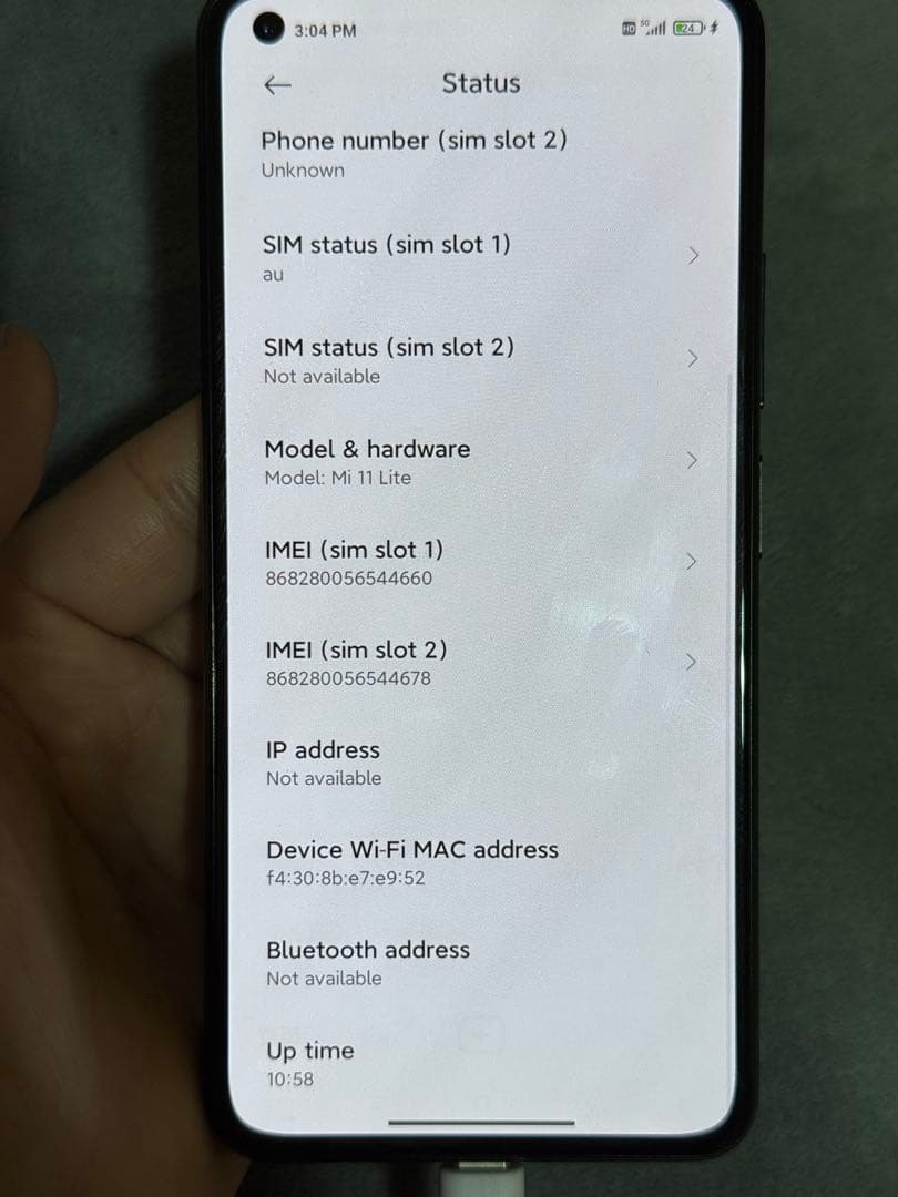 中国版 Xiaomi Mi 11 Lite 5G（型号：M2101K9C）