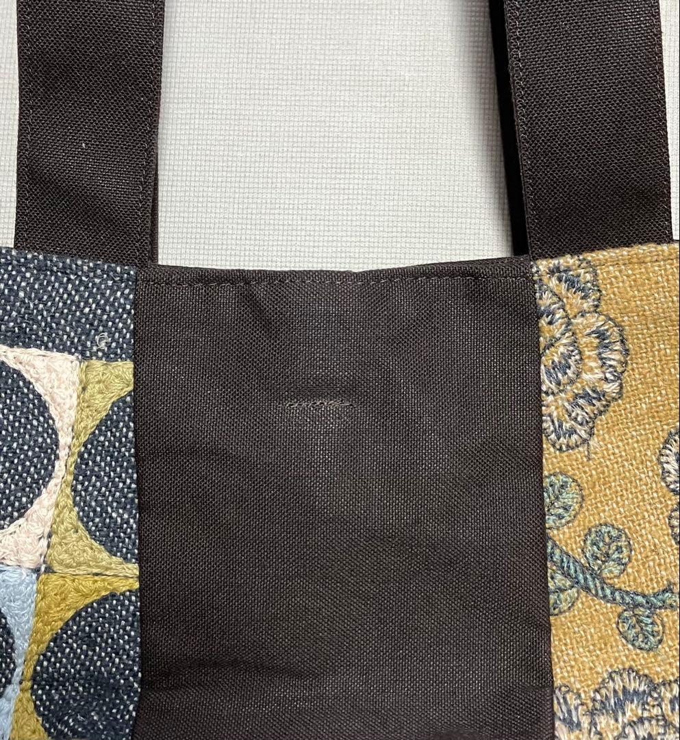 秋色yula&pallo ミナペルホネン ハンドメイド　ドロップ型トートバッグ