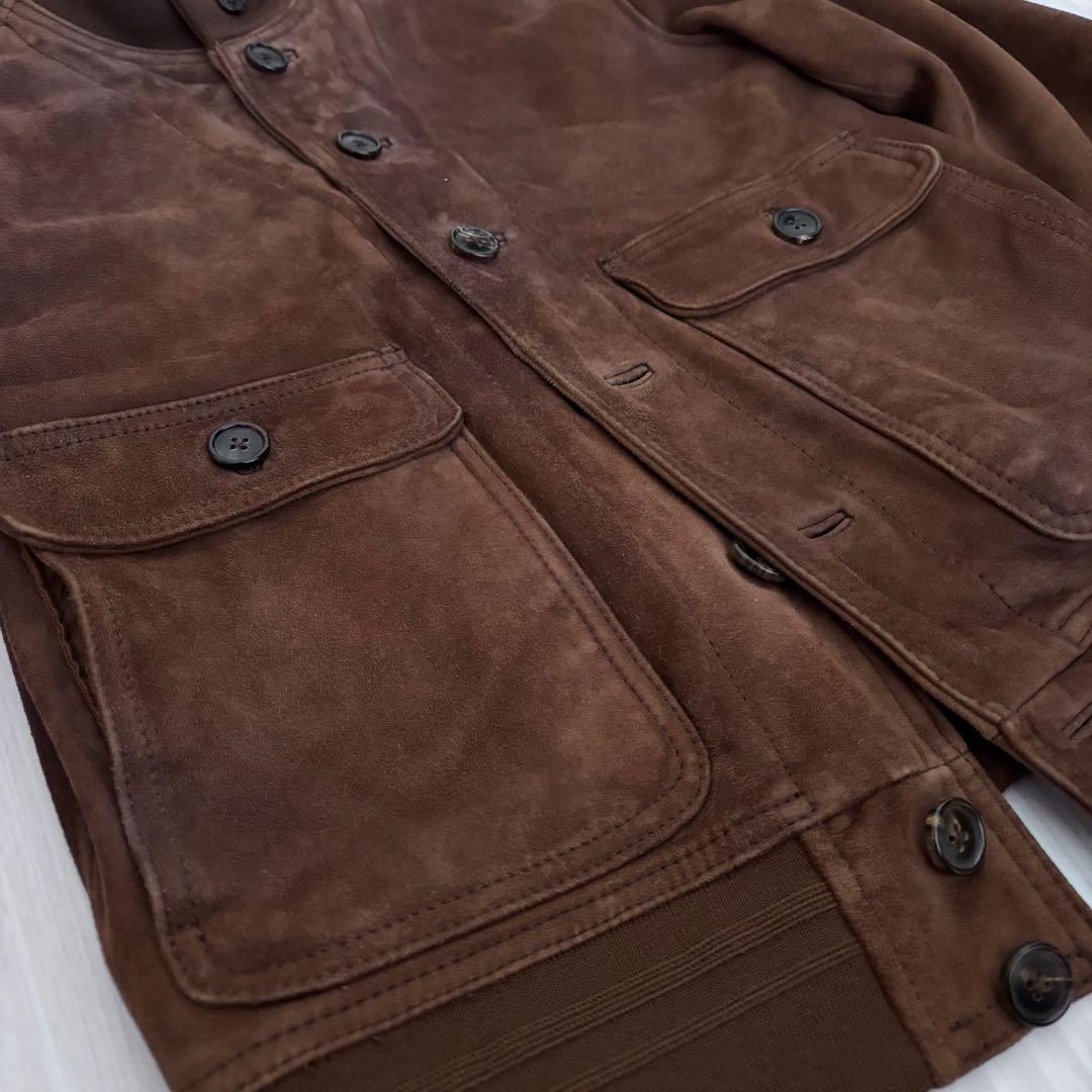 やぎ革　バルスター型　スエードジャケット