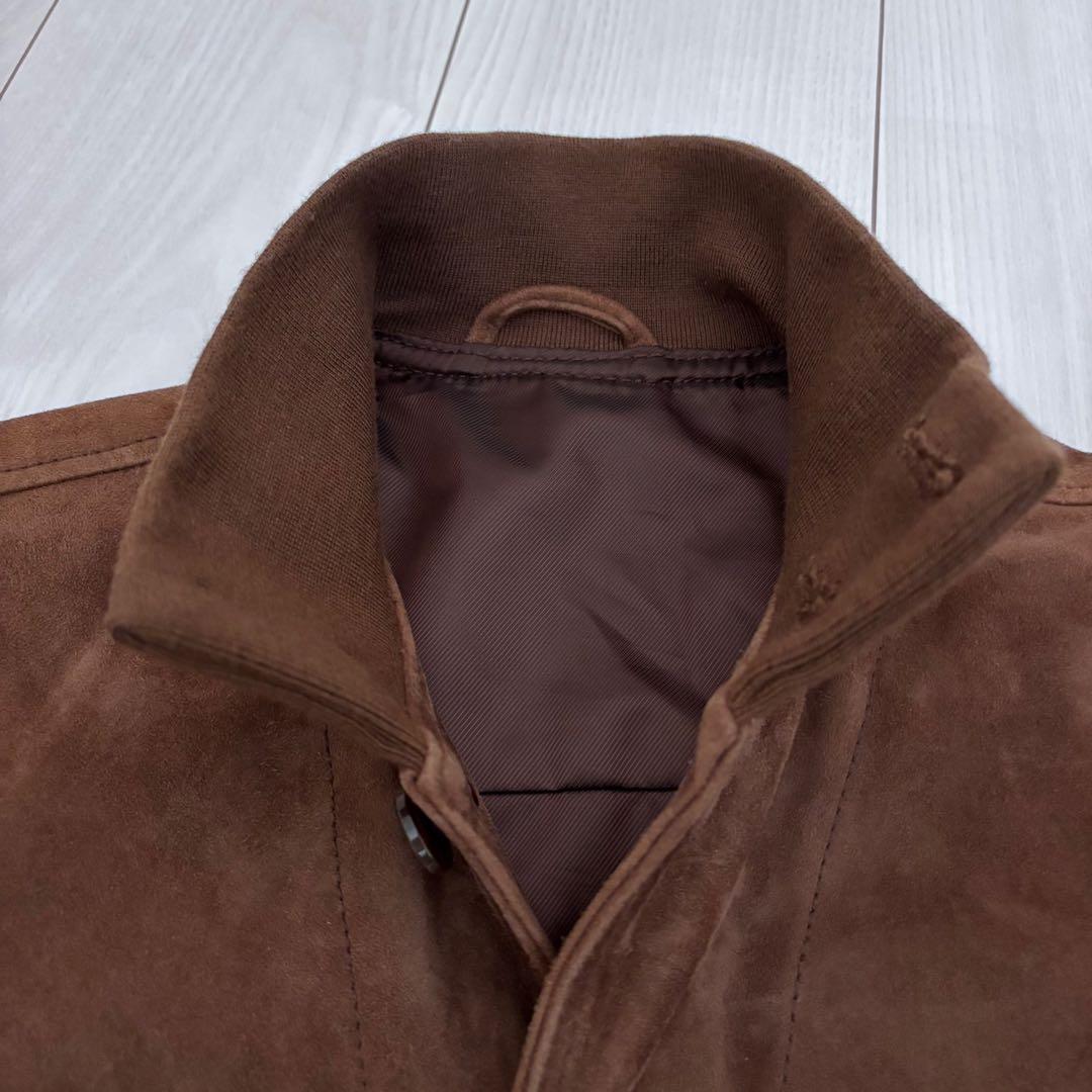 やぎ革　バルスター型　スエードジャケット