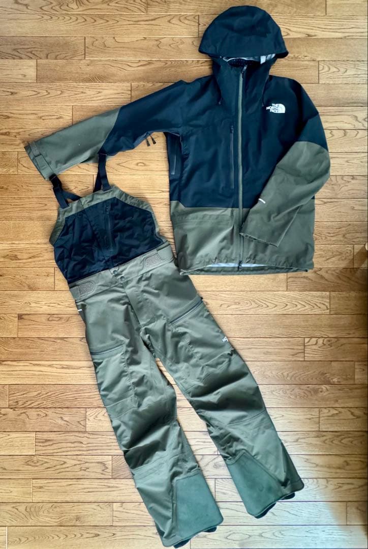 ノースフェイス パウダーガイドライト ジャケット ビブ パンツ M 上下セット