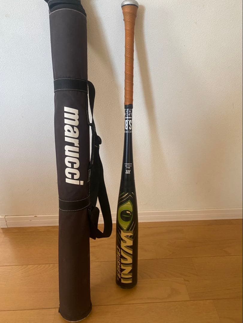 marucci WANI バット 少年軟式バット19インチ バットケース付き