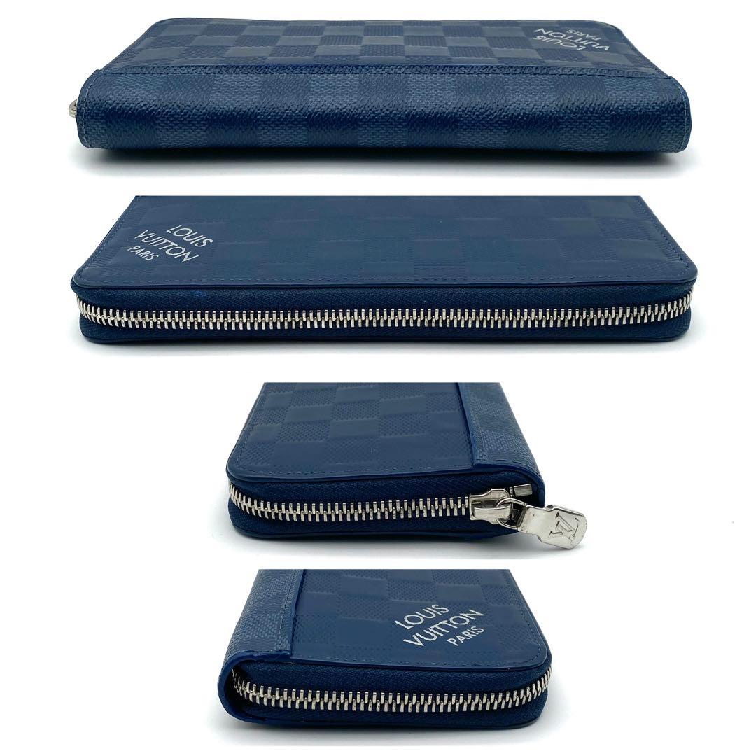 ルイヴィトン ダミエ アンフィニ ジッピーウォレット ヴェルティカル ネイビー