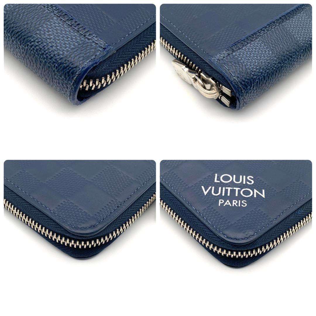 ルイヴィトン ダミエ アンフィニ ジッピーウォレット ヴェルティカル ネイビー