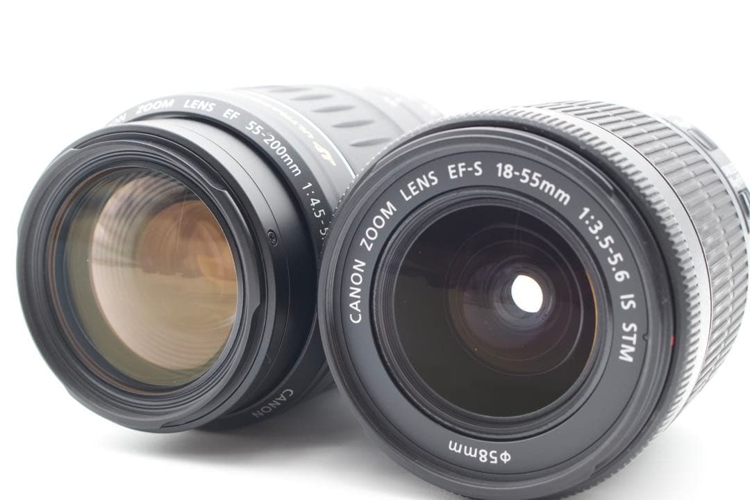 Canon EOS Kiss X8i ダブルレンズ✨箱付き✨カメラバッグ付き