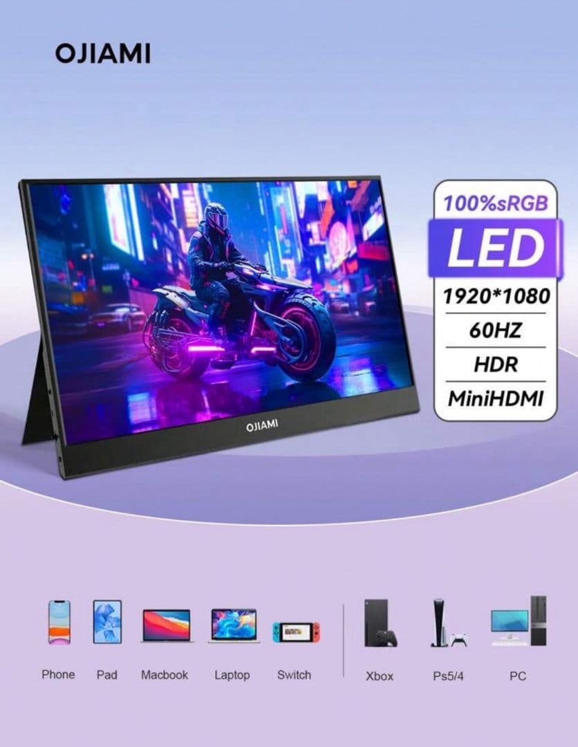 OJIAMI 1920*1080ポータブルモニター