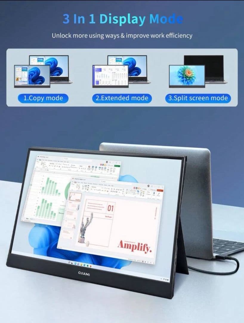 OJIAMI 1920*1080ポータブルモニター