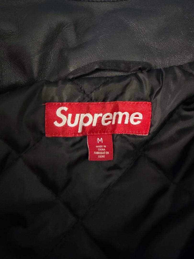 シュプリーム 25ss レザーカラーユーティリティジャケット M 常田大希着用