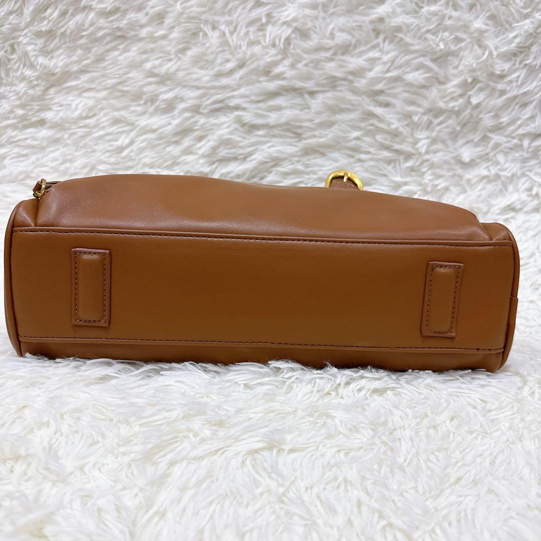 未使用級✨✨ZARA ザラ　ジッパーボストンバッグ　キャメル