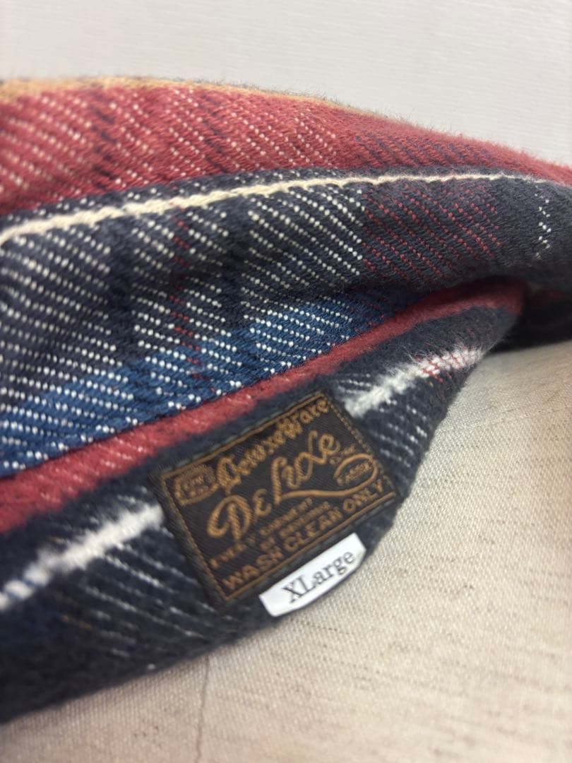 デラックスウエア チェック柄ネルシャツ XLサイズ