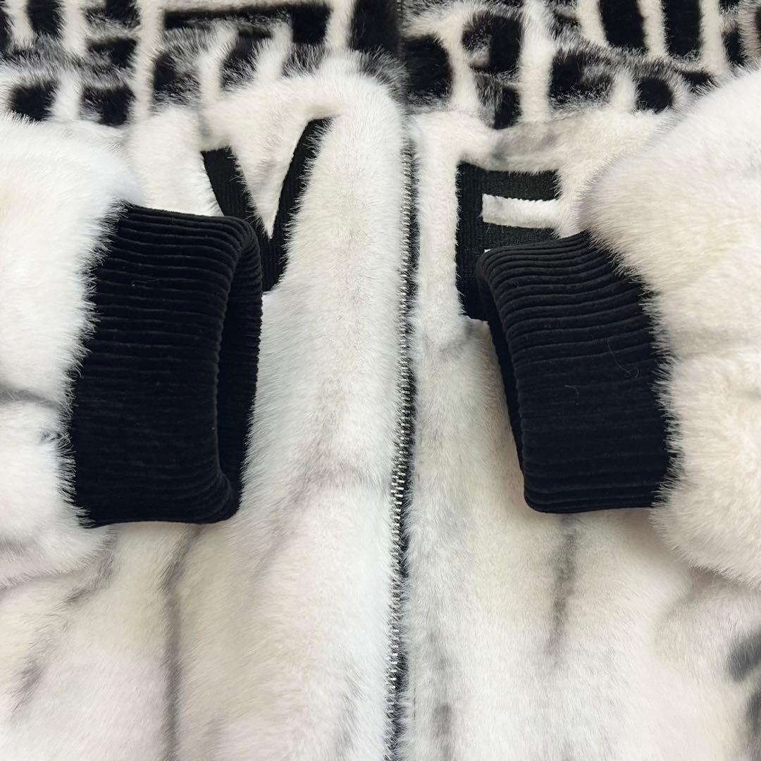 美品　UABONI PARIS ミンク ＆ カシミヤ混 ファーコート 毛皮