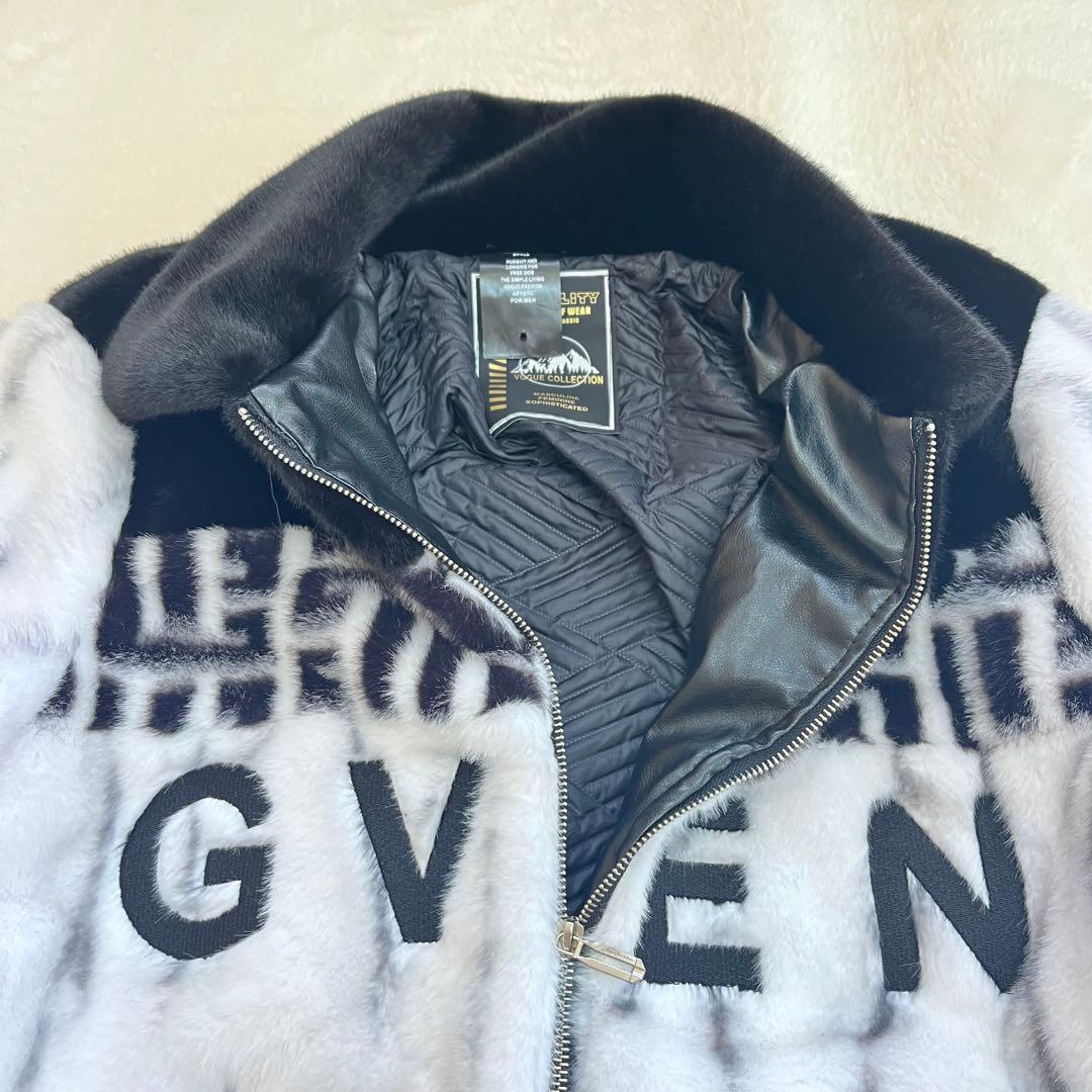 美品　UABONI PARIS ミンク ＆ カシミヤ混 ファーコート 毛皮