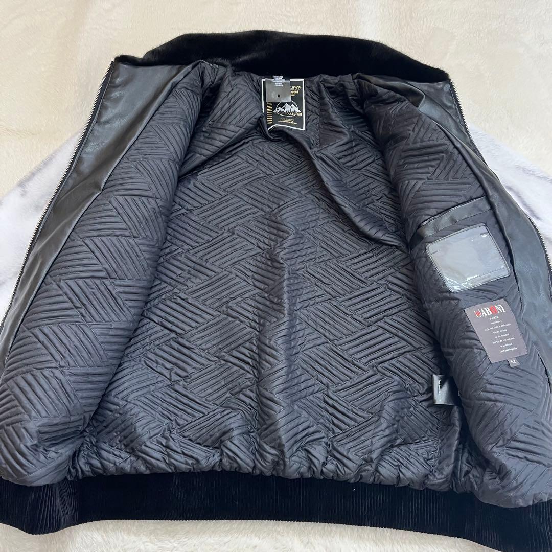 美品　UABONI PARIS ミンク ＆ カシミヤ混 ファーコート 毛皮