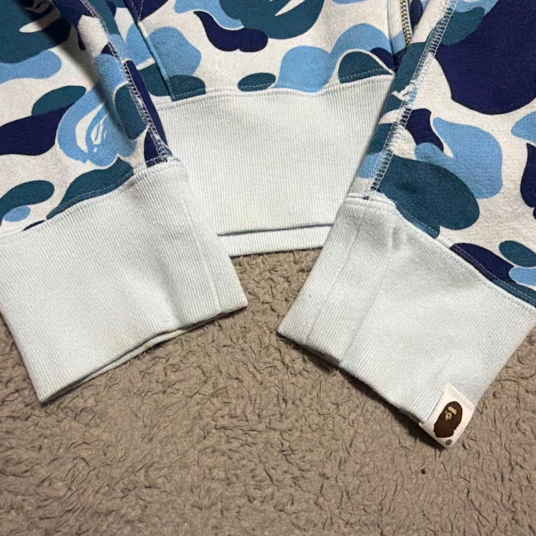 A BATHING APE BAPE TIGER シャークパーカー　CAMO M