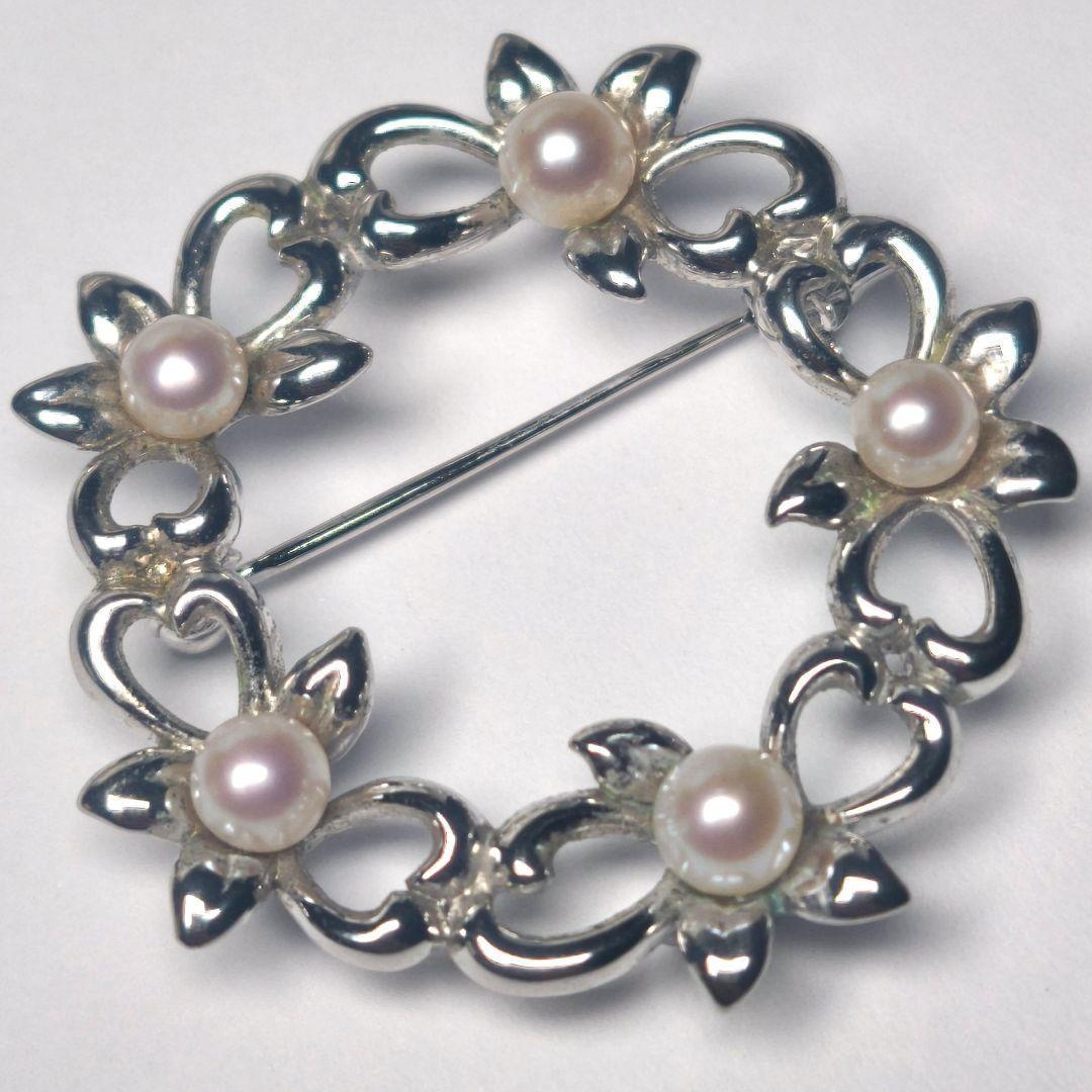 【美品 高品質◎】タサキ ブローチ パール サークル フォーマル