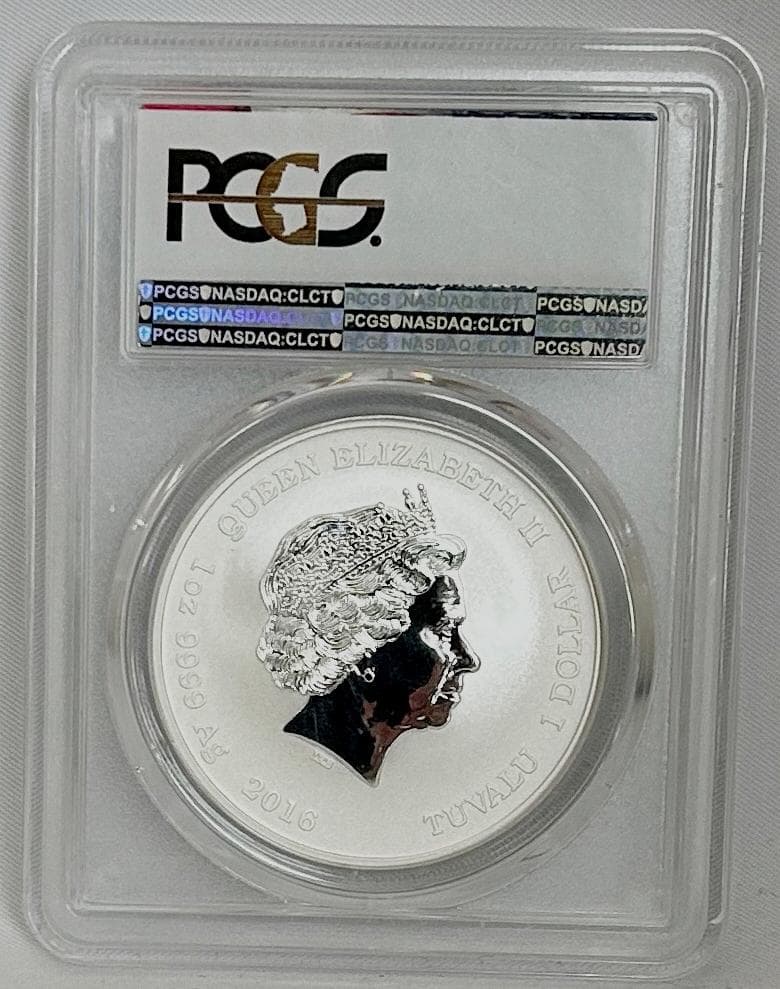 2016年　TUVALU　PCGS MS70 真珠湾攻撃75周年記念