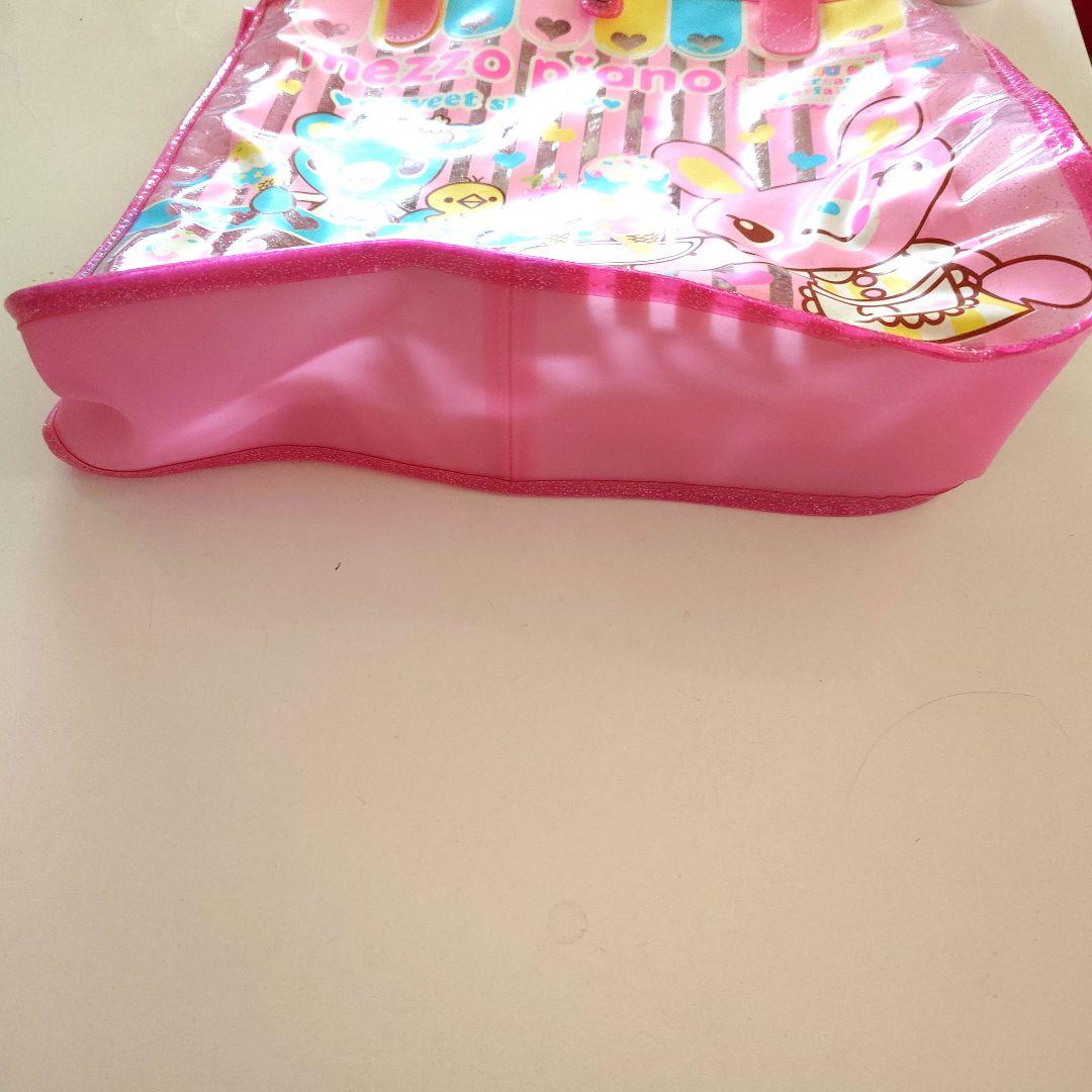 メゾピアノプールバッグビニールバッグ新品タグ付送料無料水泳ビーチバッグ