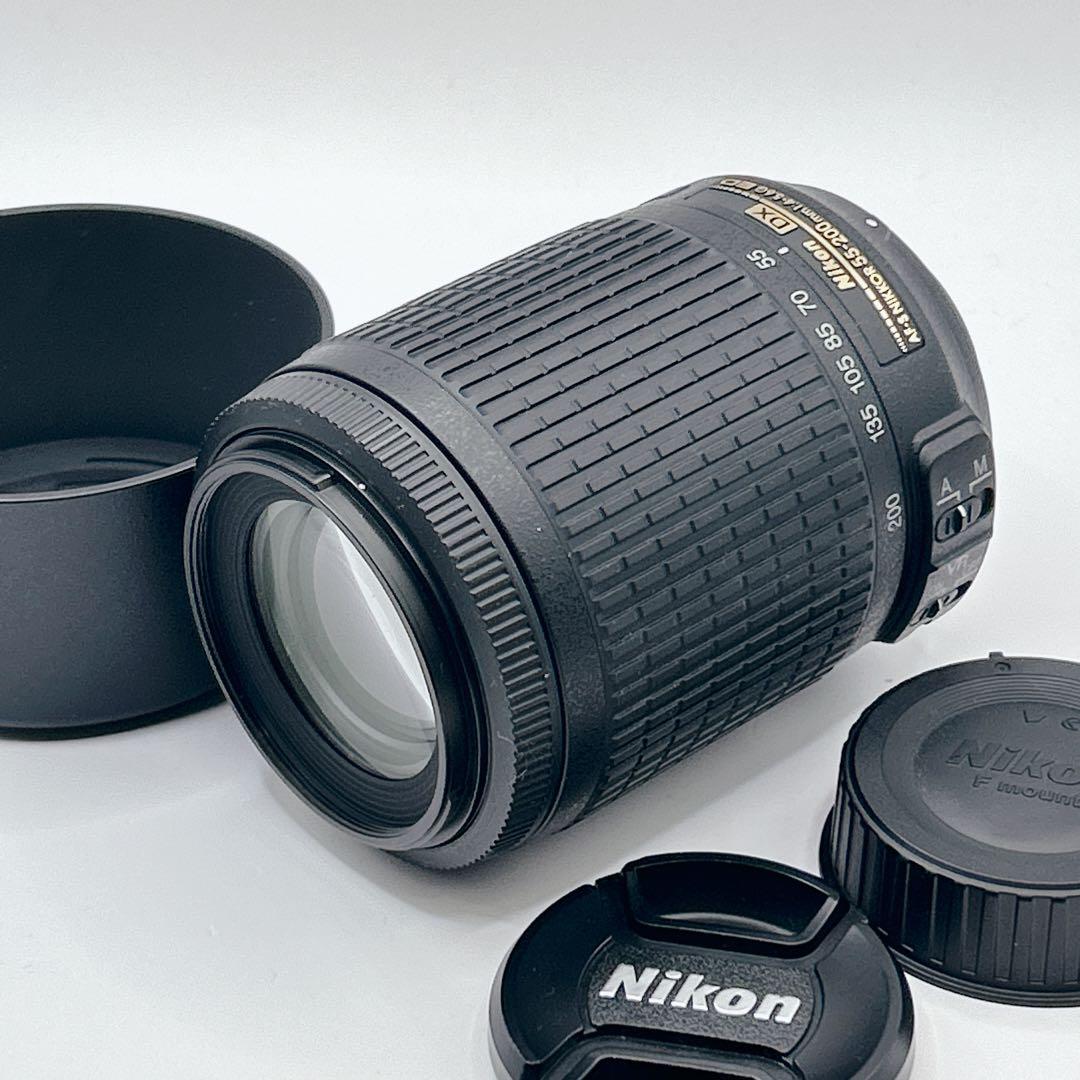 【美品】手ブレ補正 Nikon AFS 55-200mm F4-5.6 G ED